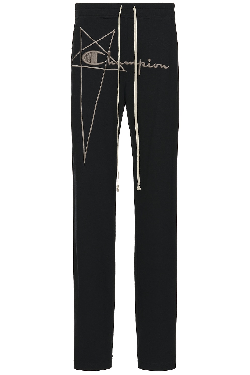 Image 1 of Rick Owens X Champion Dietrich Drawstring Pant in Black & Natural