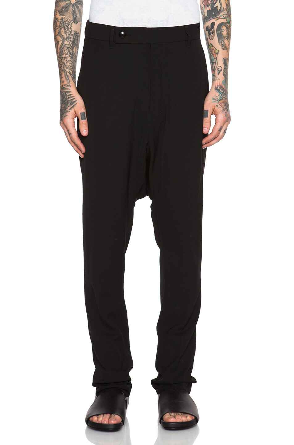 Image 1 of Rick Owens Tailored Swinger Pants in Black