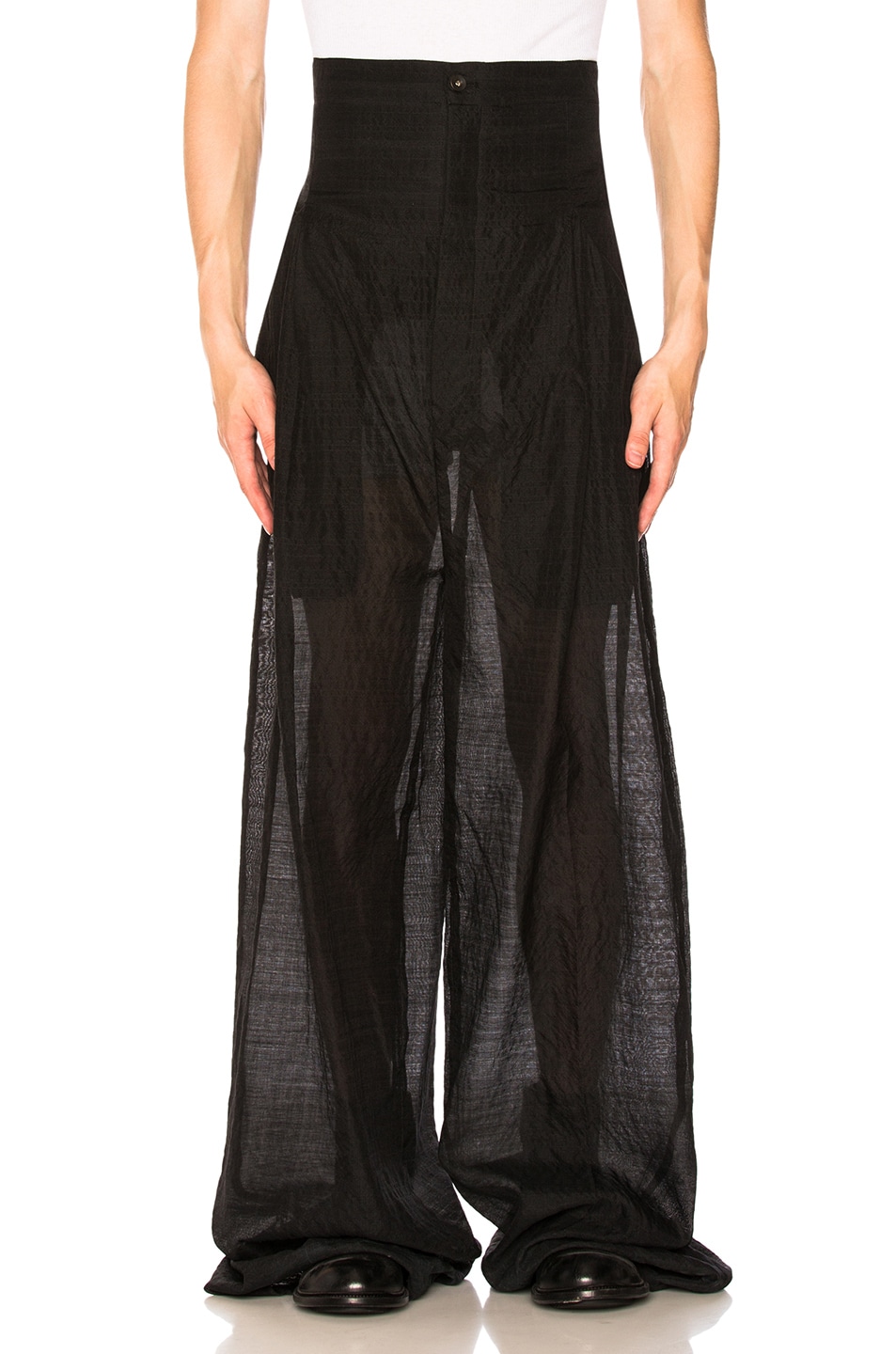 Image 1 of Rick Owens Dirt Trousers in Black
