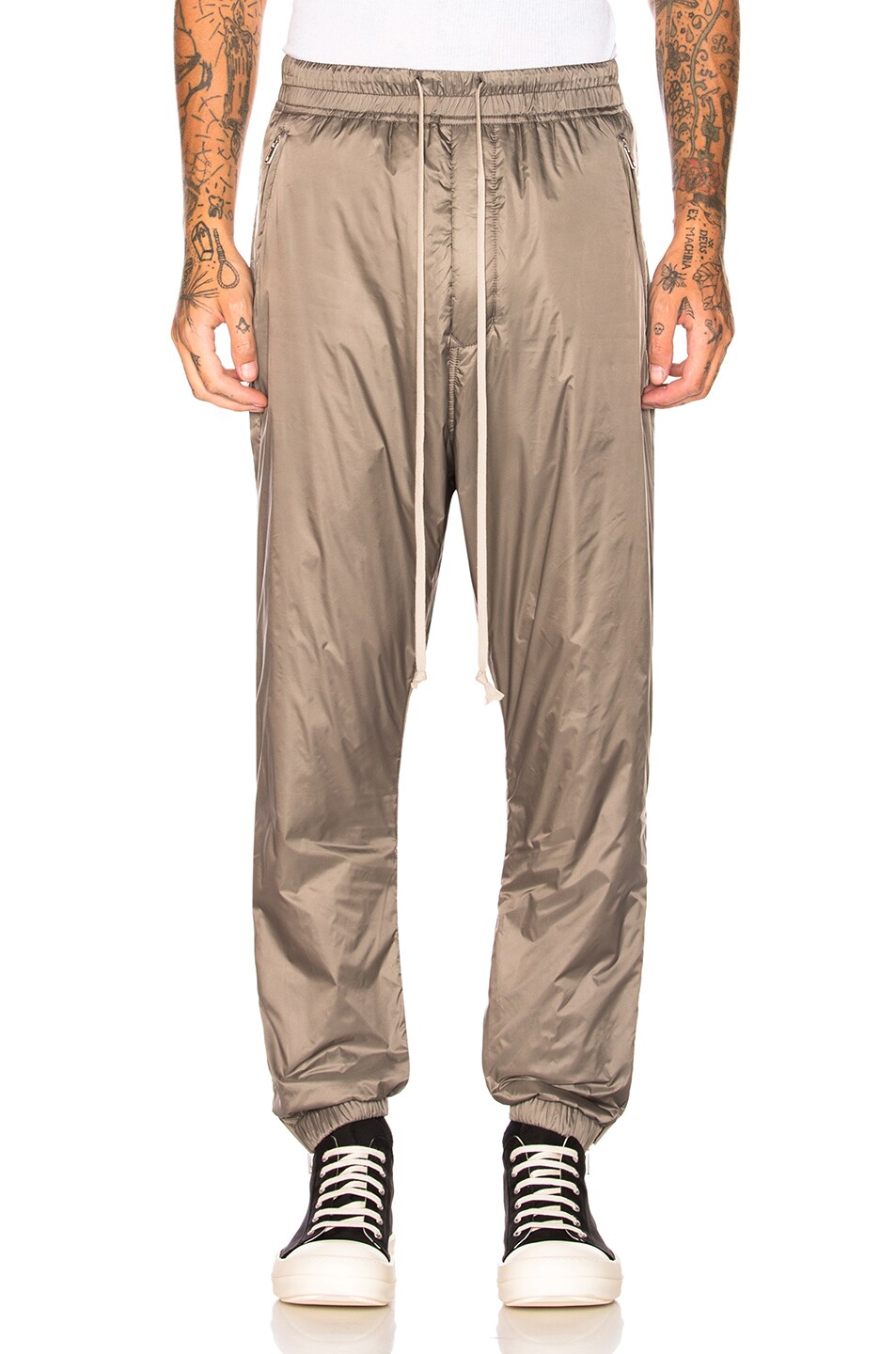 Image 1 of Rick Owens Track Pants in Dust