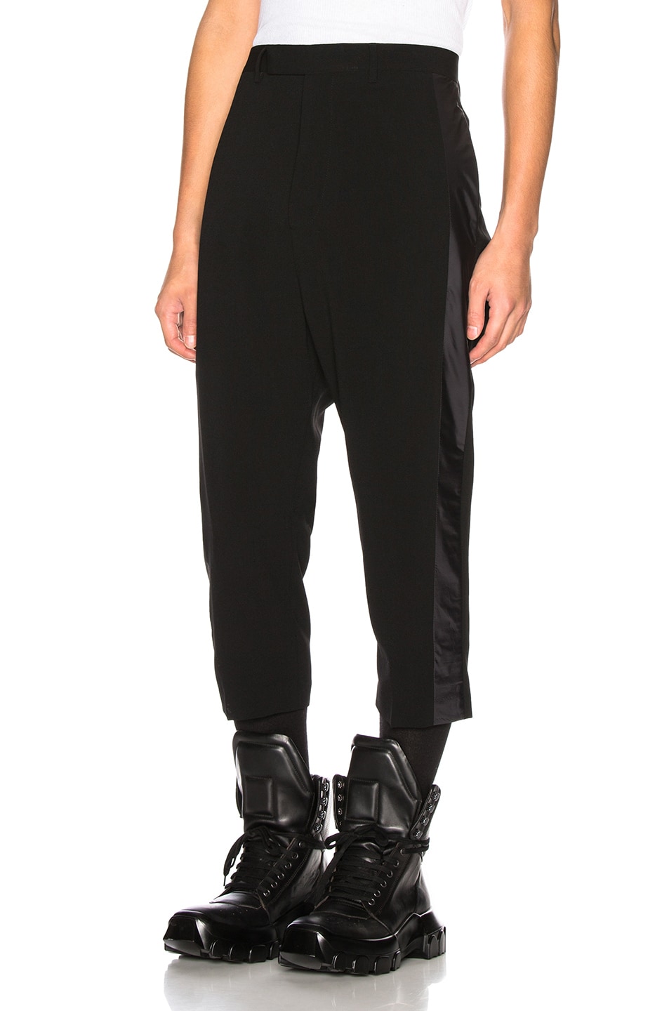 Image 1 of Rick Owens Tux Cropped Astaires in Black