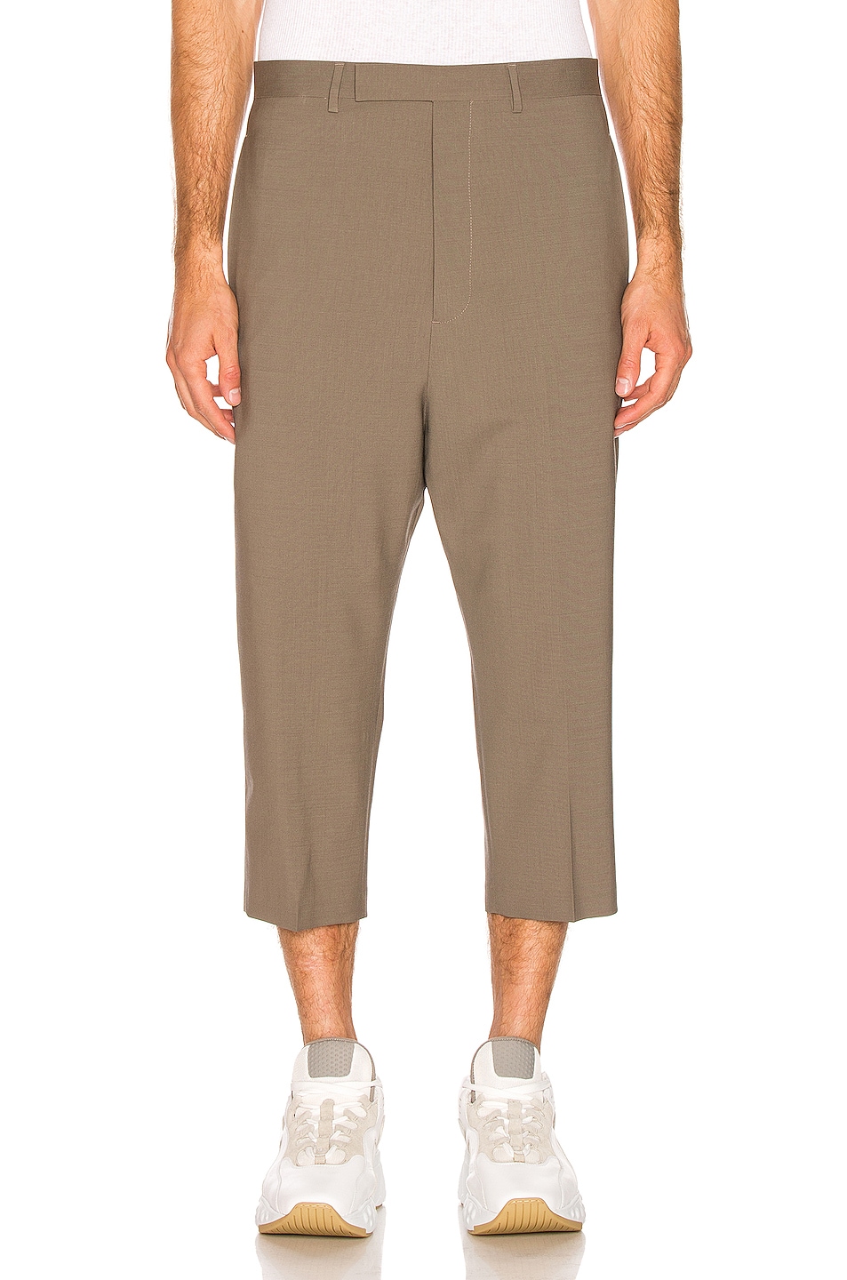 Image 1 of Rick Owens Cropped Astaire Trouser in Dust