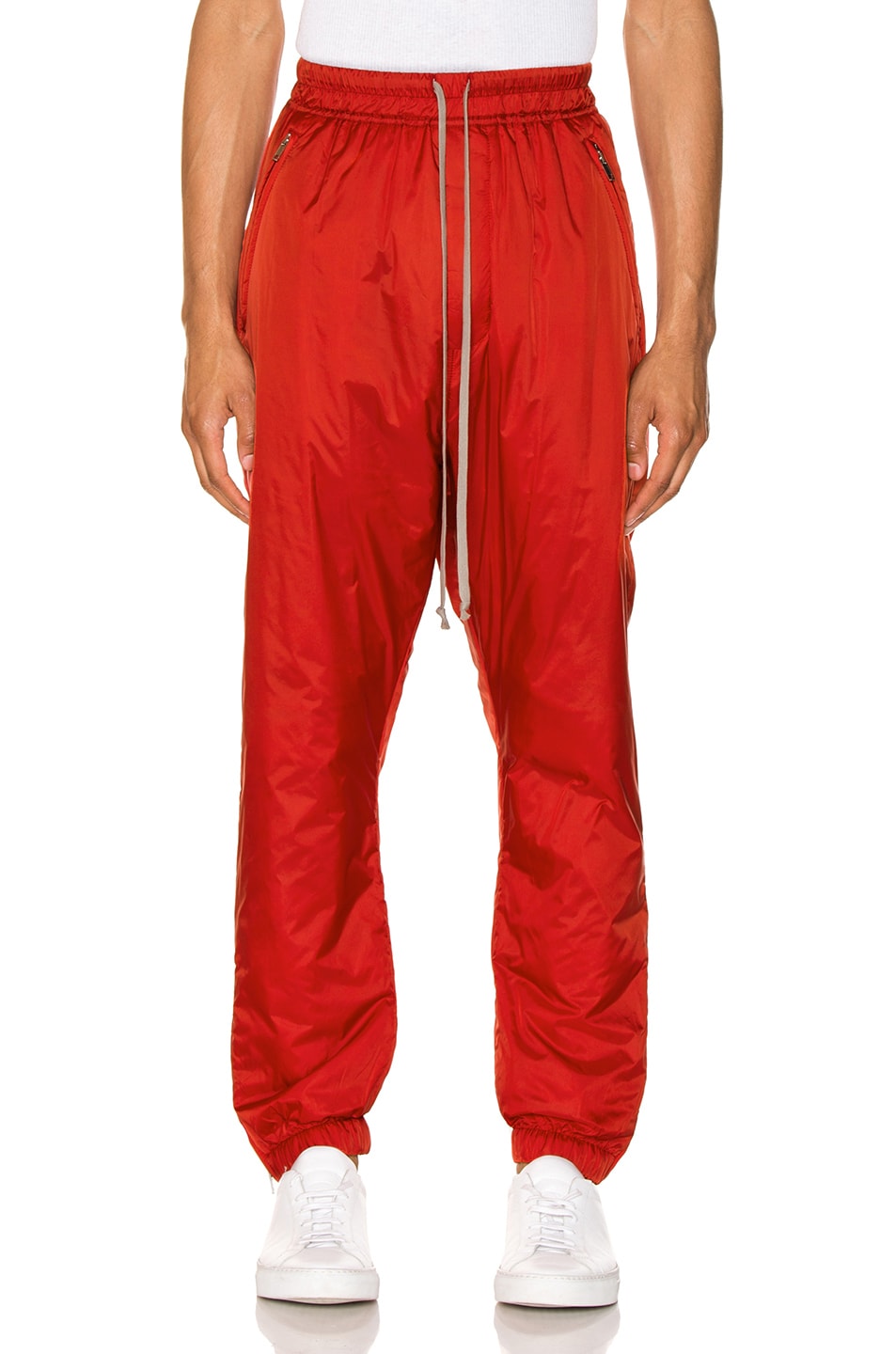 Image 1 of Rick Owens Track Pants in Cardinal Red