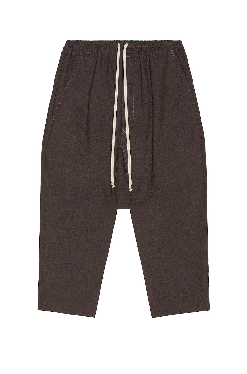 Image 1 of Rick Owens Drawstring Cropped Pants in Bronze