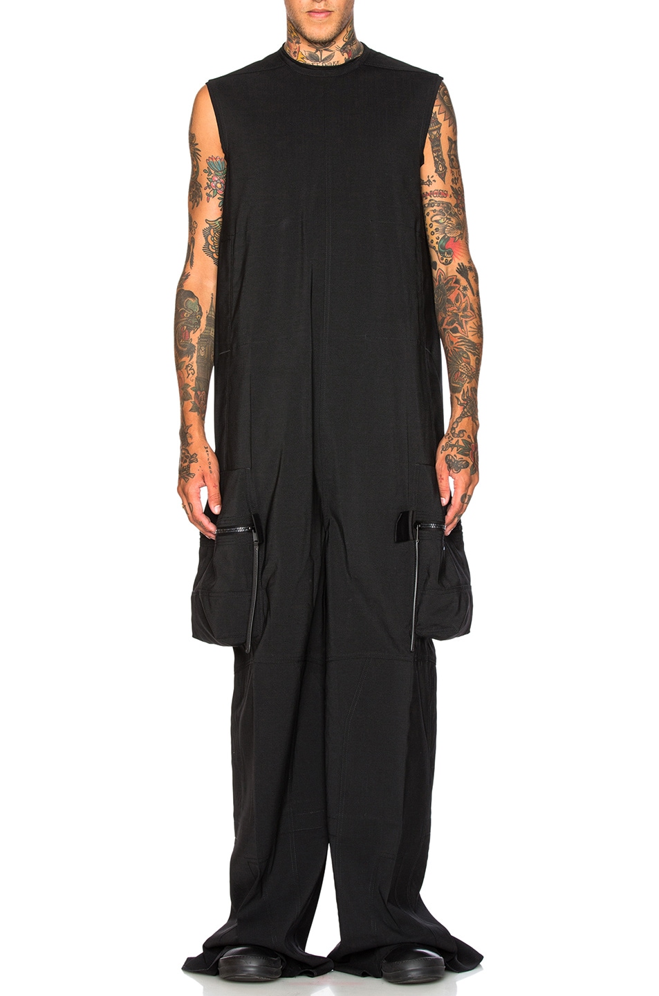 Image 1 of Rick Owens Sleeveless Body Bag in Black