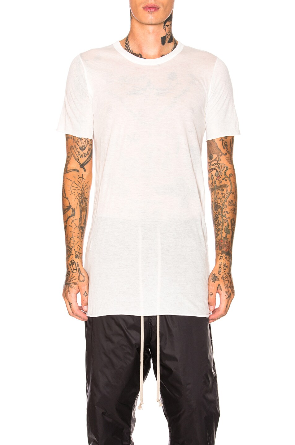 Image 1 of Rick Owens Basic Tee in Natural