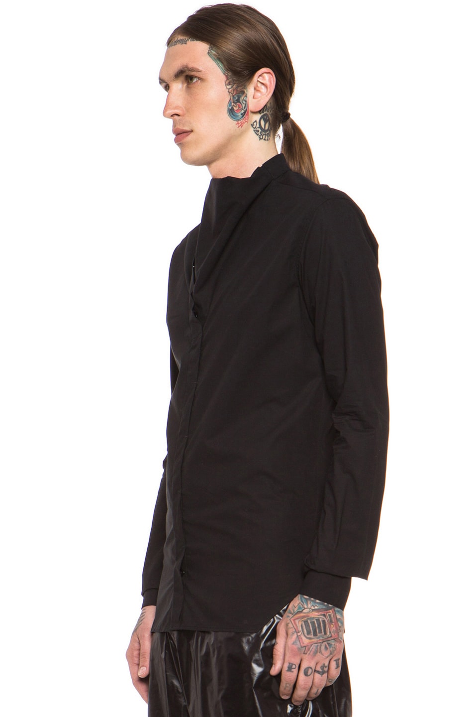 rick owens outer shirt