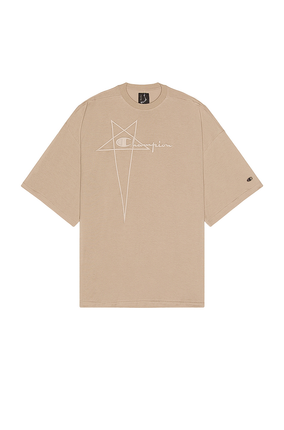 Image 1 of Rick Owens x Champion Tommy T-Shirt in Pearl