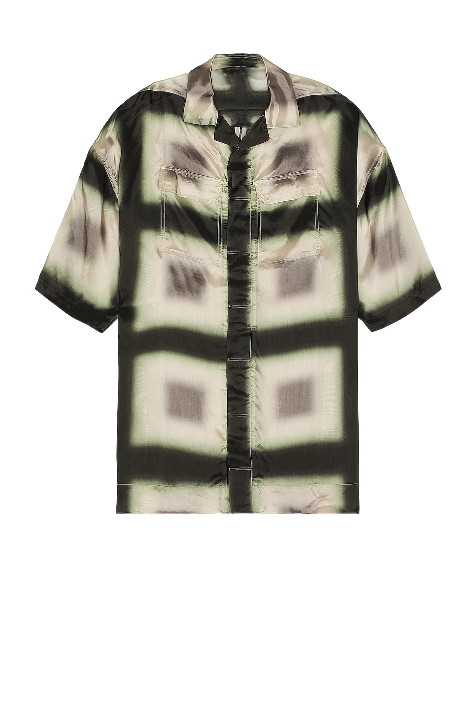 Image 1 of Rick Owens Magnum Tommy Shirt in Black Plaid