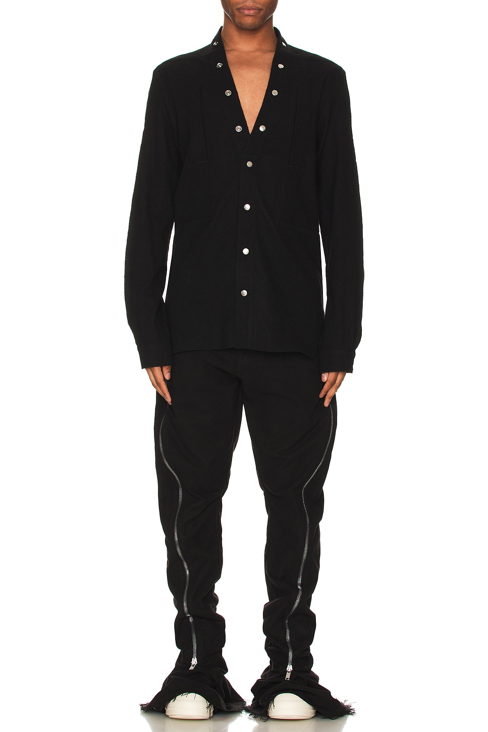 Image 1 of Rick Owens Fogpocket Larry Shirt in Black