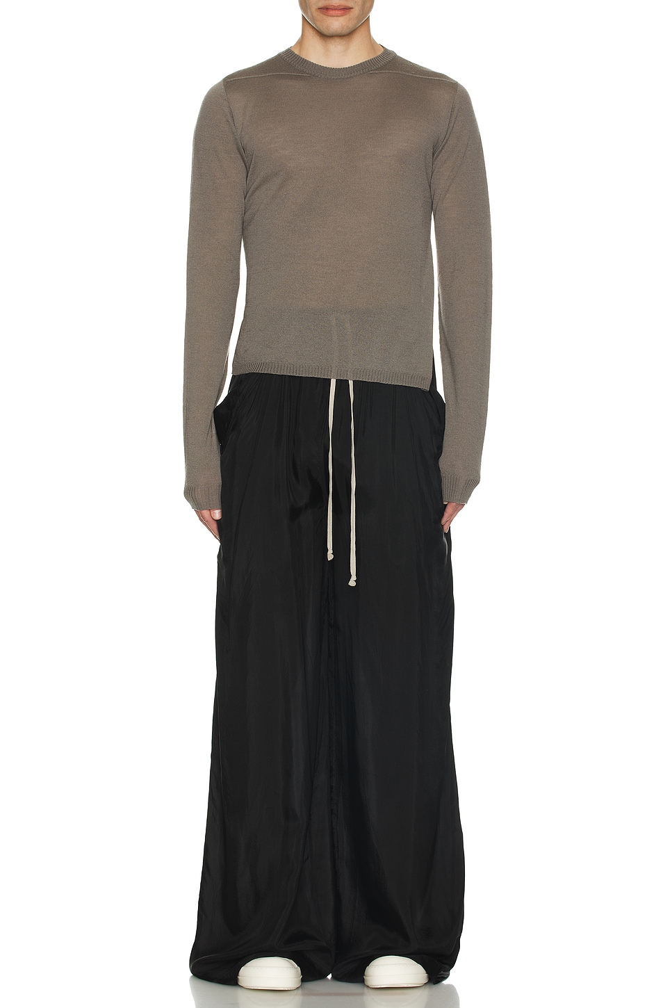 Image 1 of Rick Owens Rotten Long Sleeve T in Dust