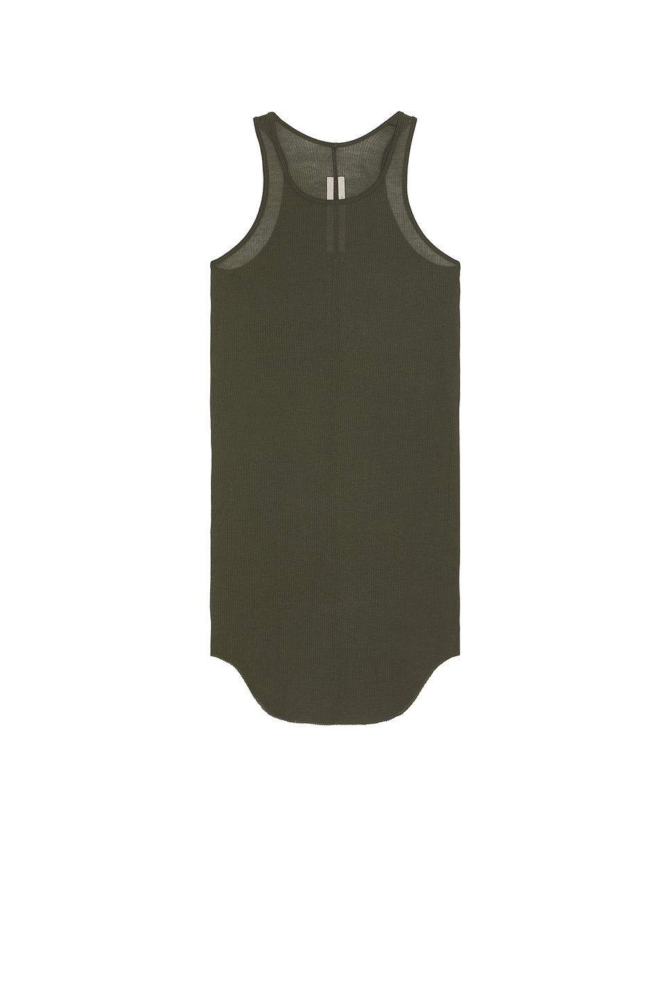 Image 1 of Rick Owens Basic Rib Tank in Forest