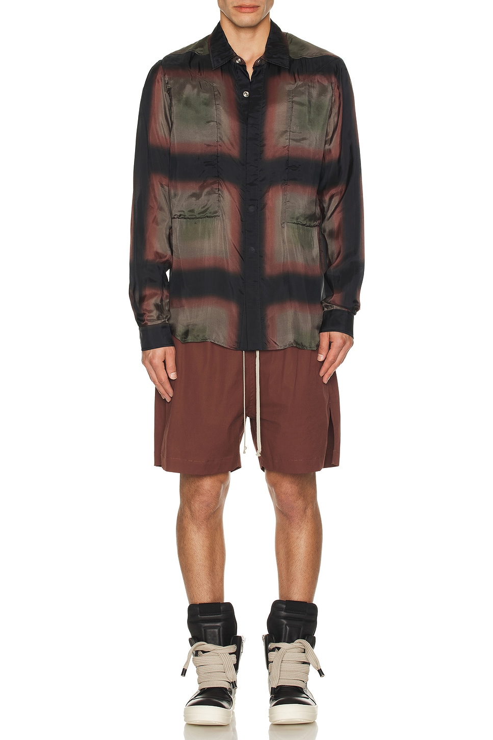 Image 1 of Rick Owens Fogpocket Outershirt in Throat