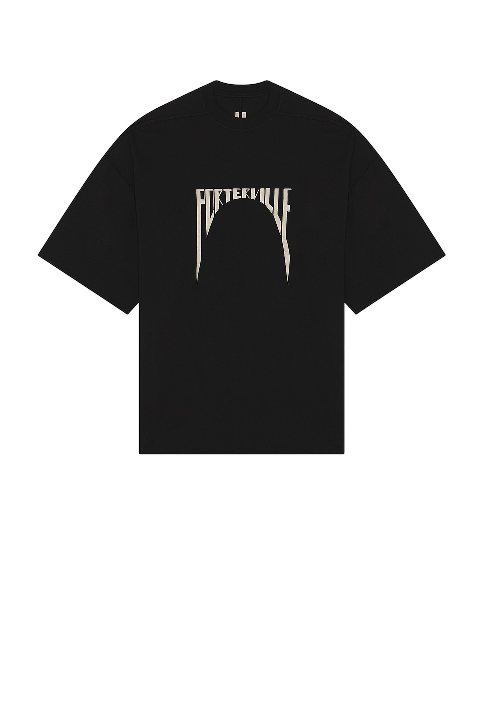 Image 1 of Rick Owens Tommy Tee in Black & Pearl