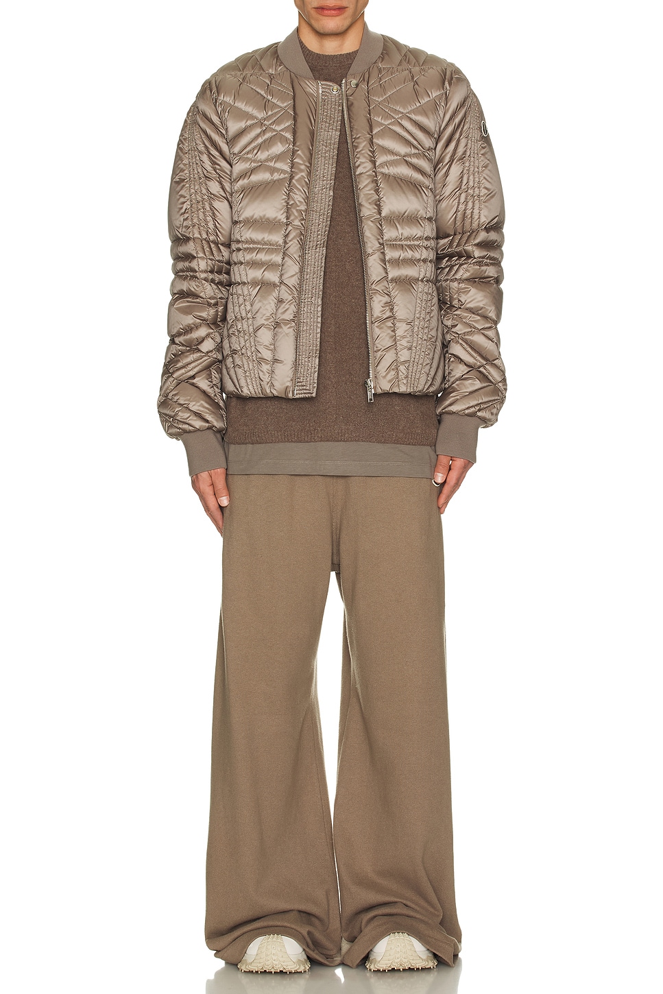 Image 1 of Rick Owens x Moncler Crewneck T in Dust
