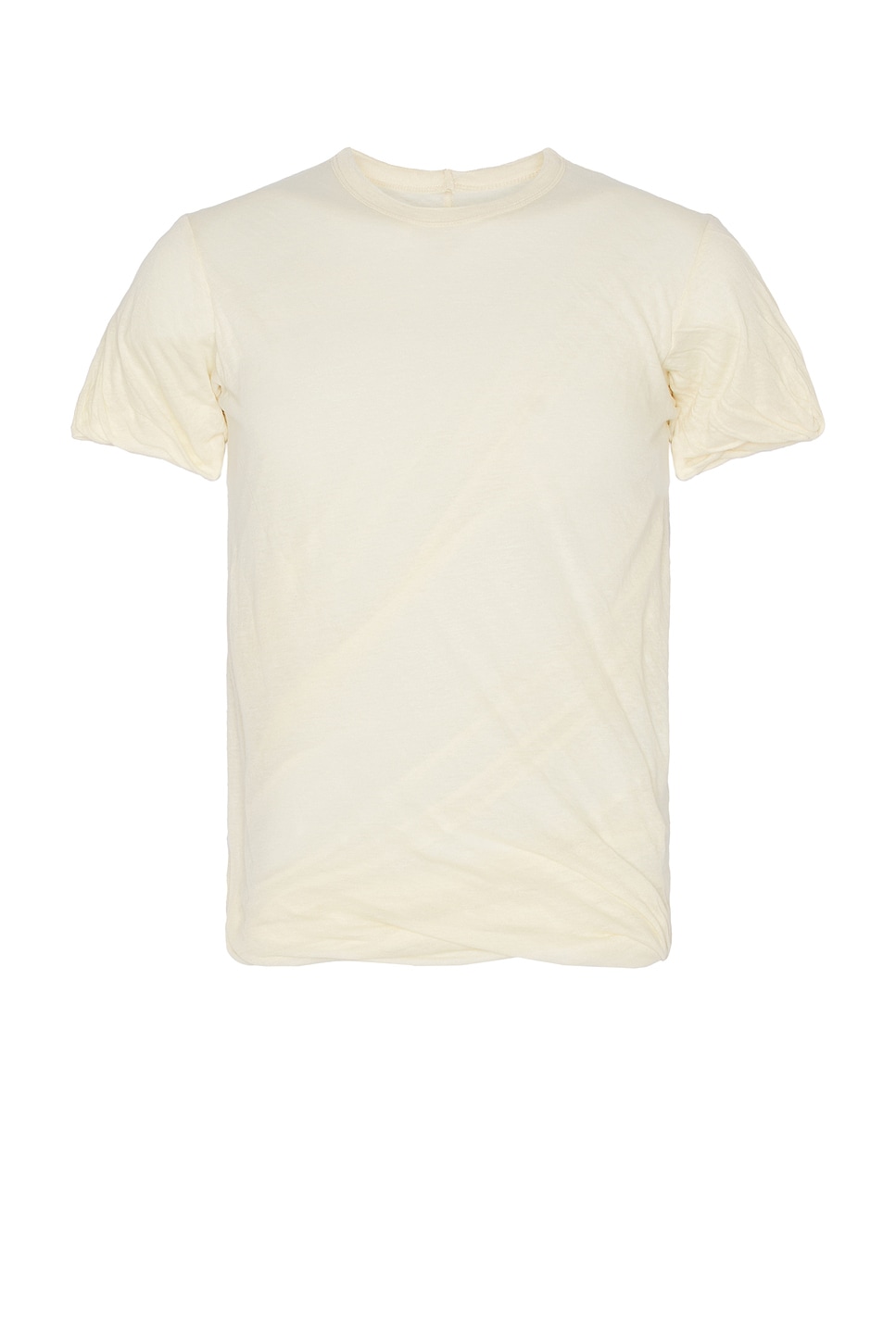 Image 1 of Rick Owens Double Tee in Natural
