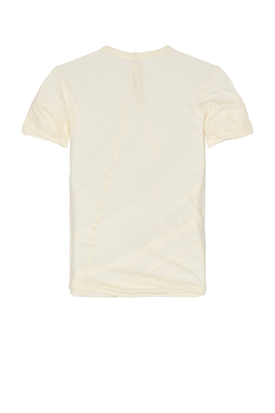Rick Owens Double Tee In Natural