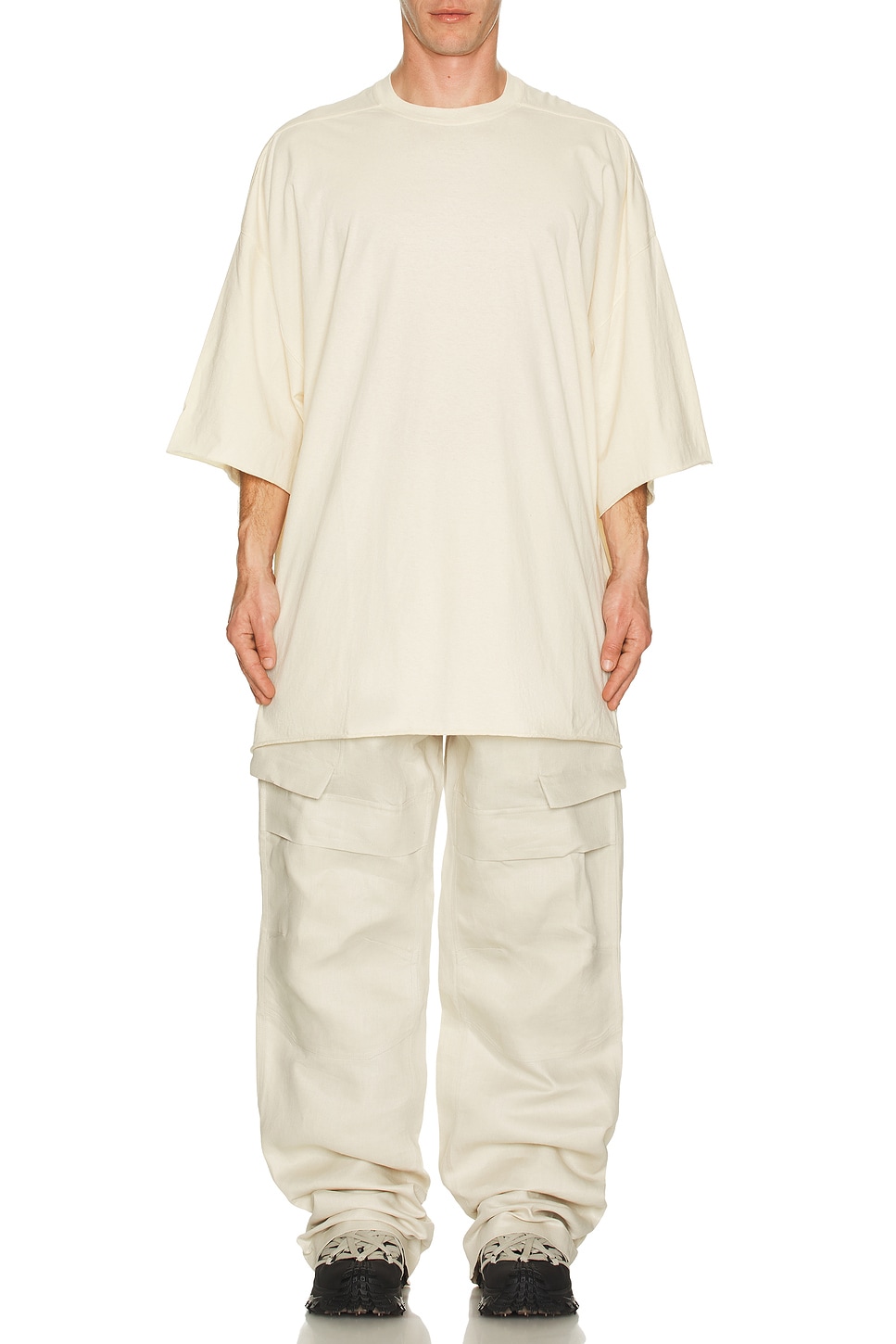 Image 1 of Rick Owens Tommy Tee in Natural