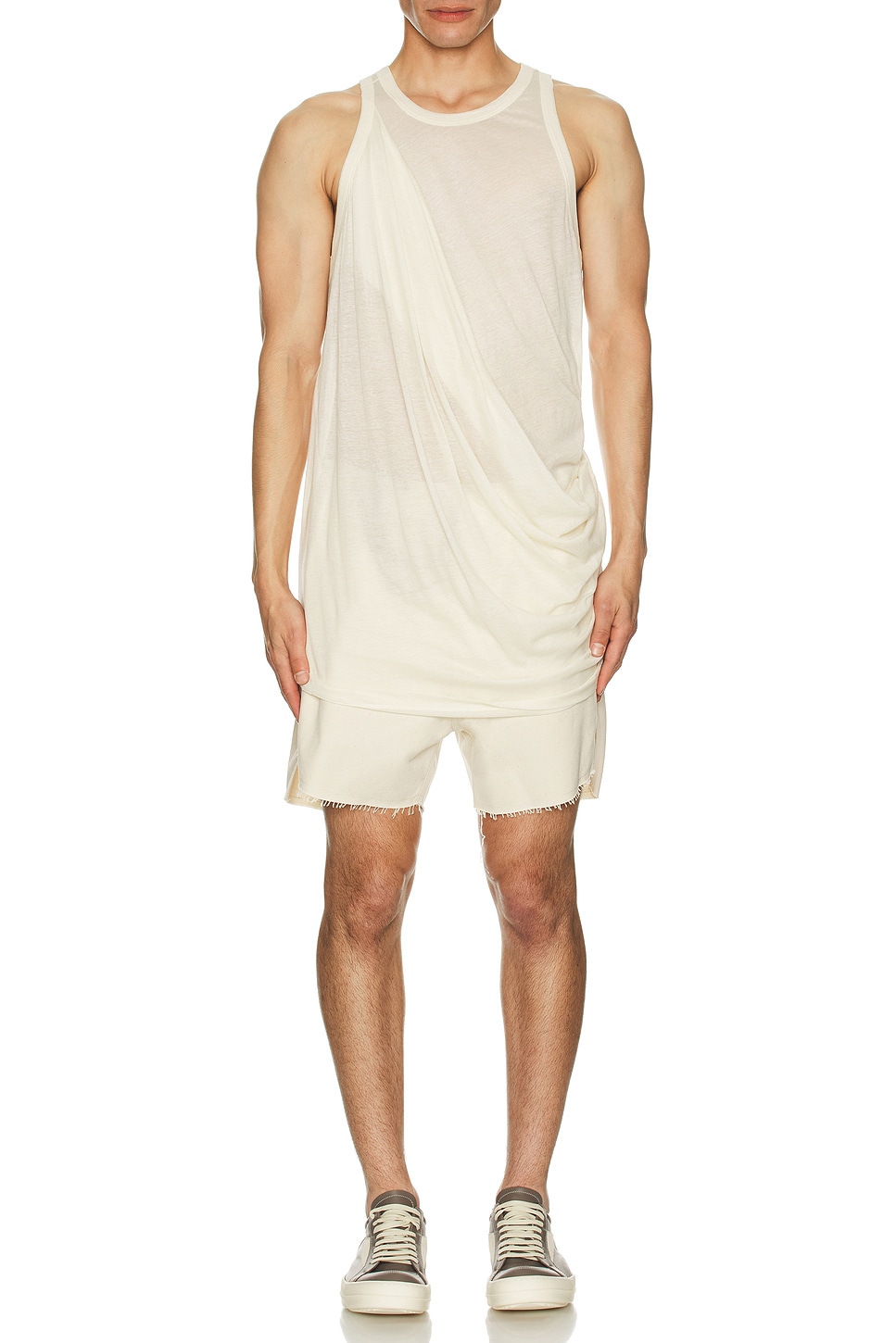 Image 1 of Rick Owens Anthem Tank in Natural