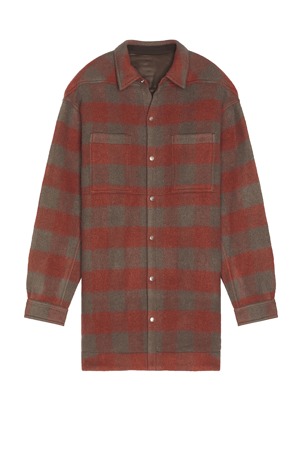 Image 1 of Rick Owens Oversized Outershirt in Rosewood