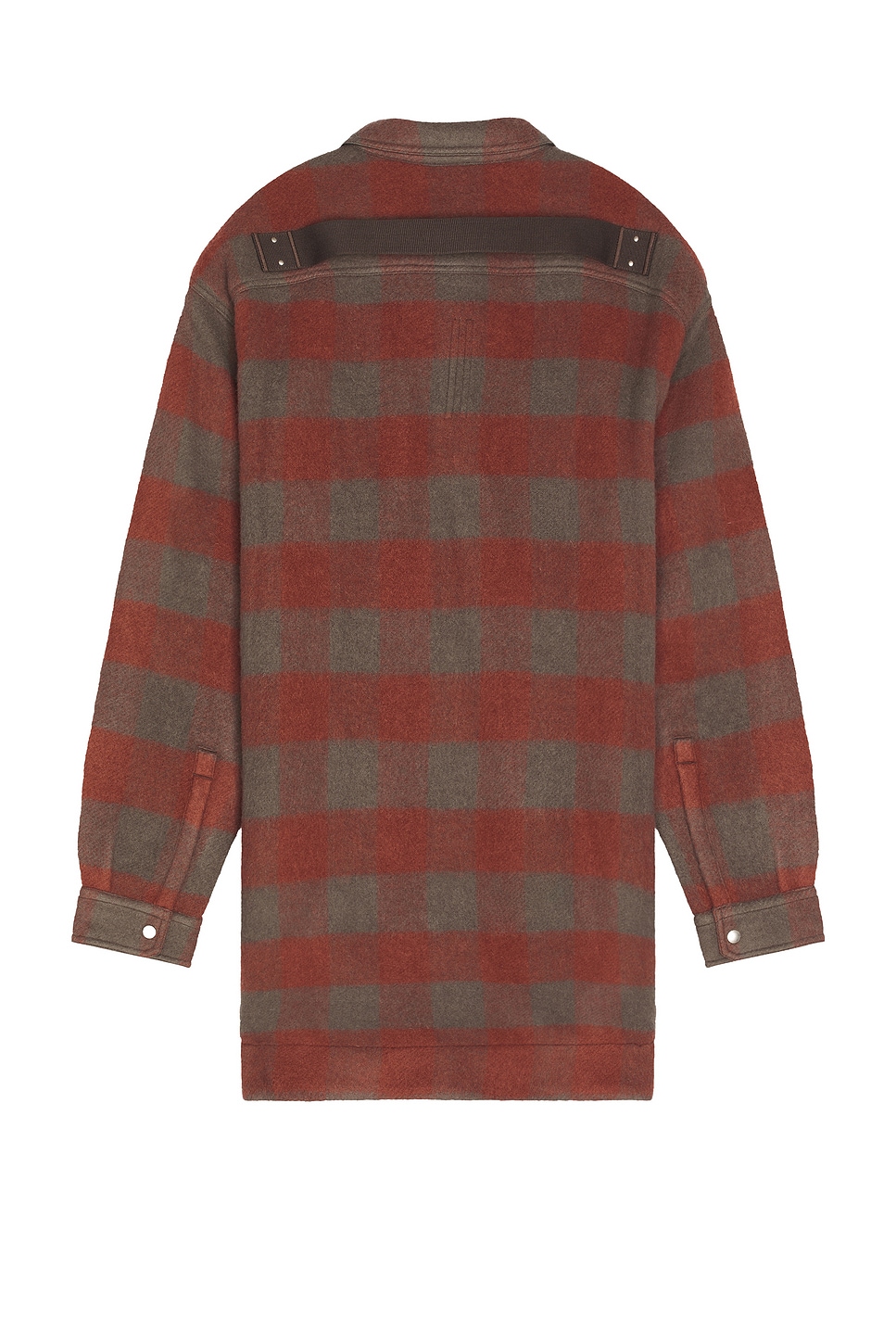 Rick Owens Oversized Outershirt In Brown