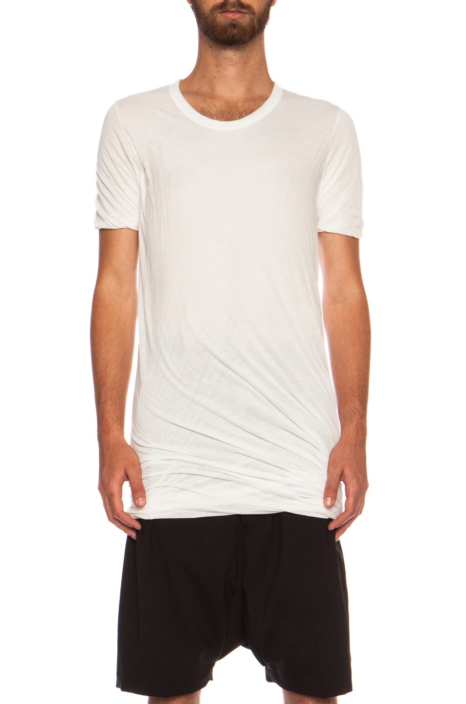 Image 1 of Rick Owens Double Cotton Tee in White