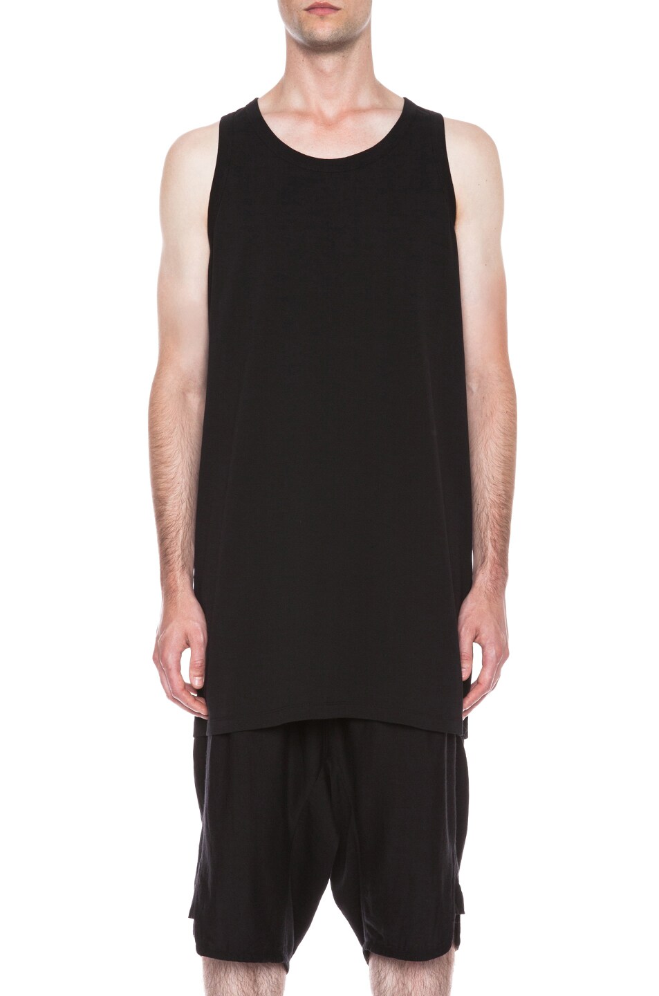 Image 1 of Rick Owens Cotton Tank in Black