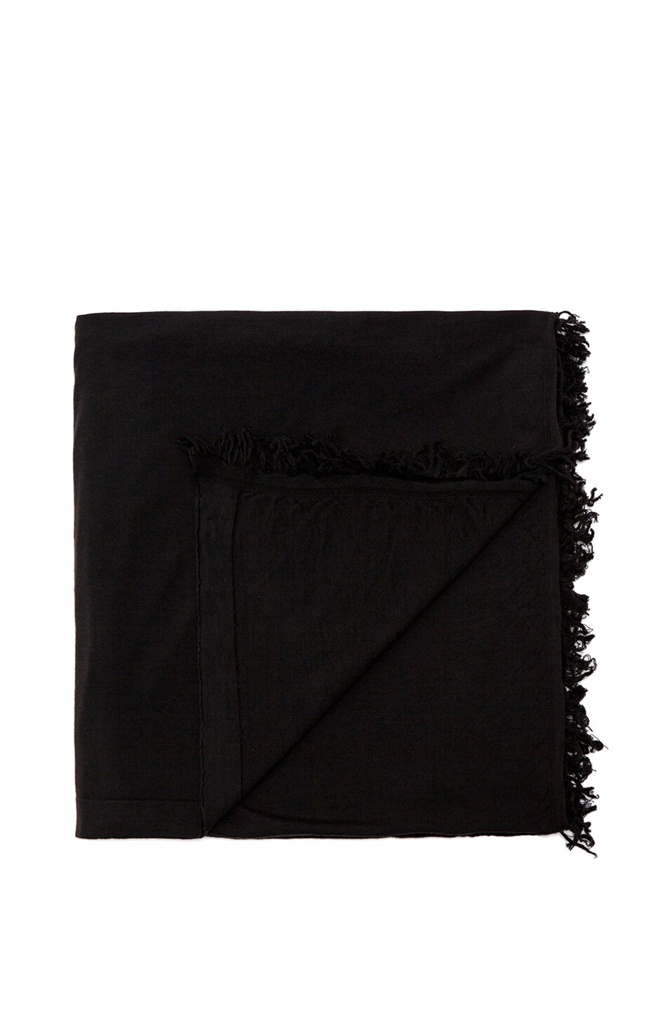 Image 1 of Rick Owens Blanket Scarf in Black