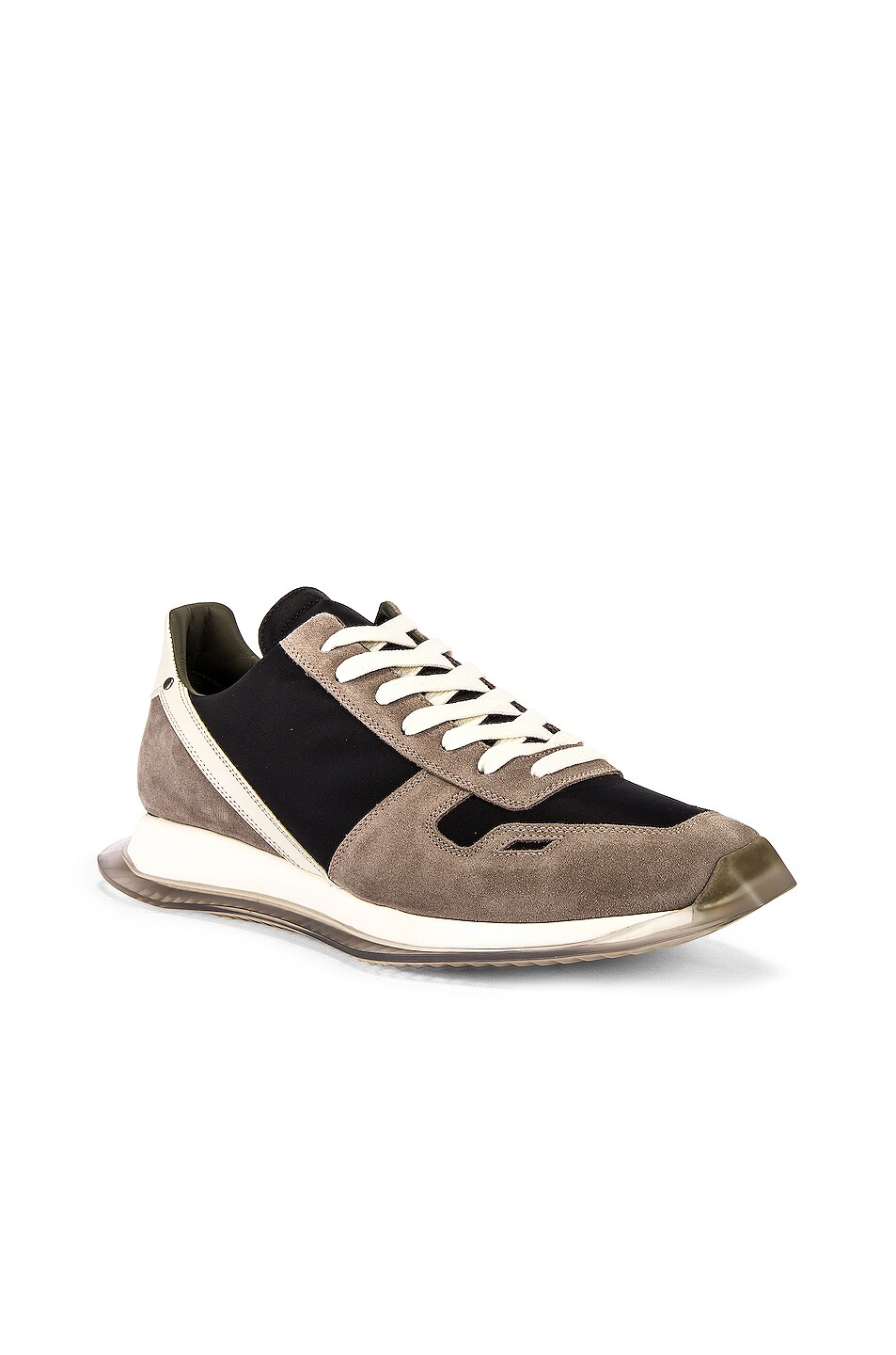Image 1 of Rick Owens Lace Up New Vintage Runner in Black