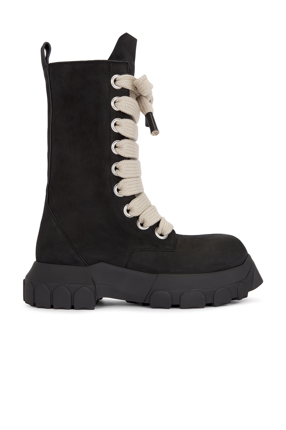 Image 1 of Rick Owens Jumbolaced Army Boots in Black & Black