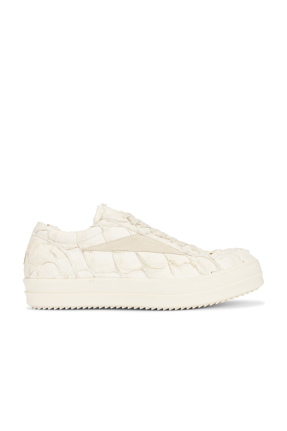 Image 1 of Rick Owens Vintage Sneaker in Natural & Milk