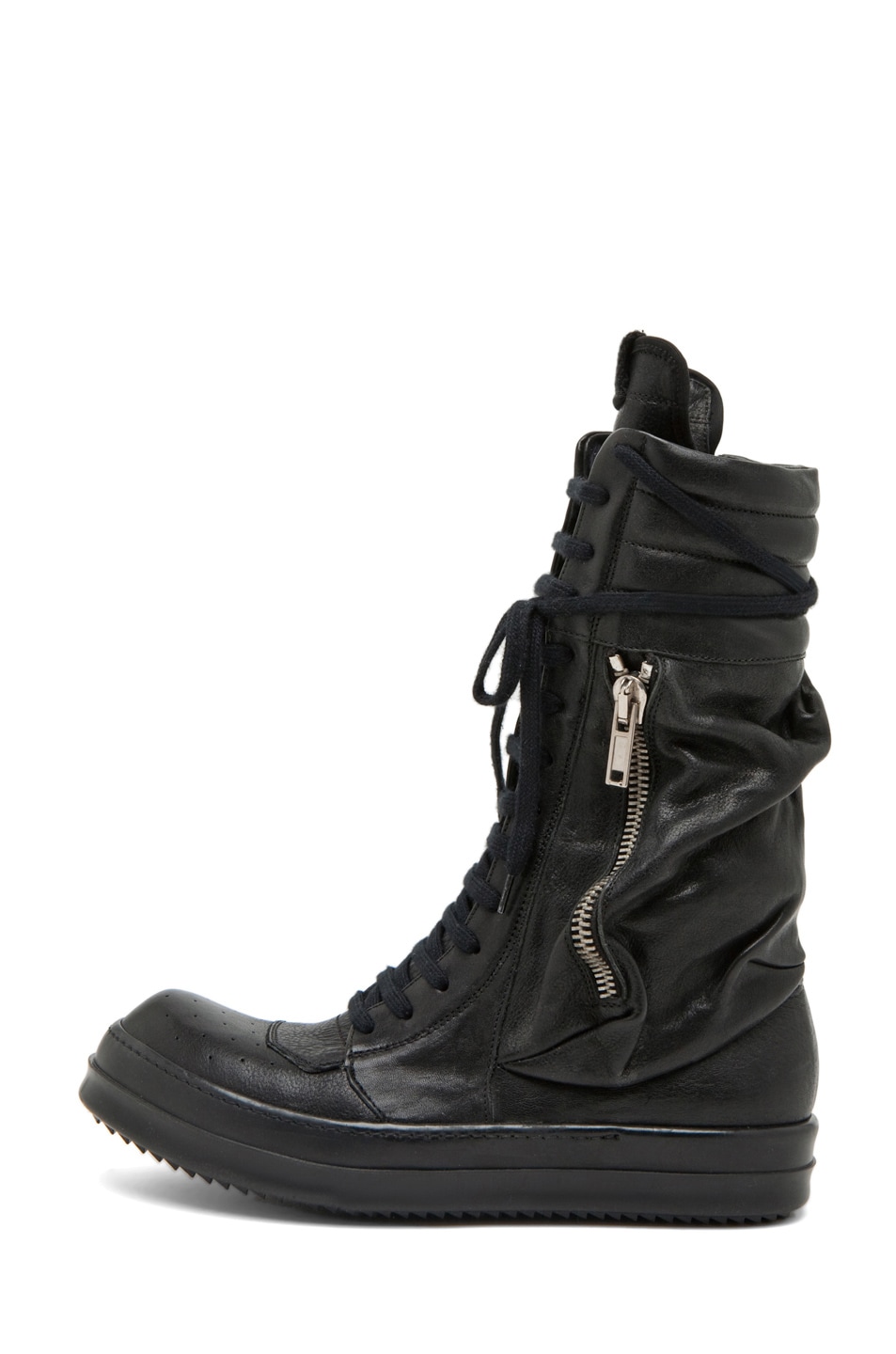 Image 1 of Rick Owens Cargobasket Boot Sneaker in Black