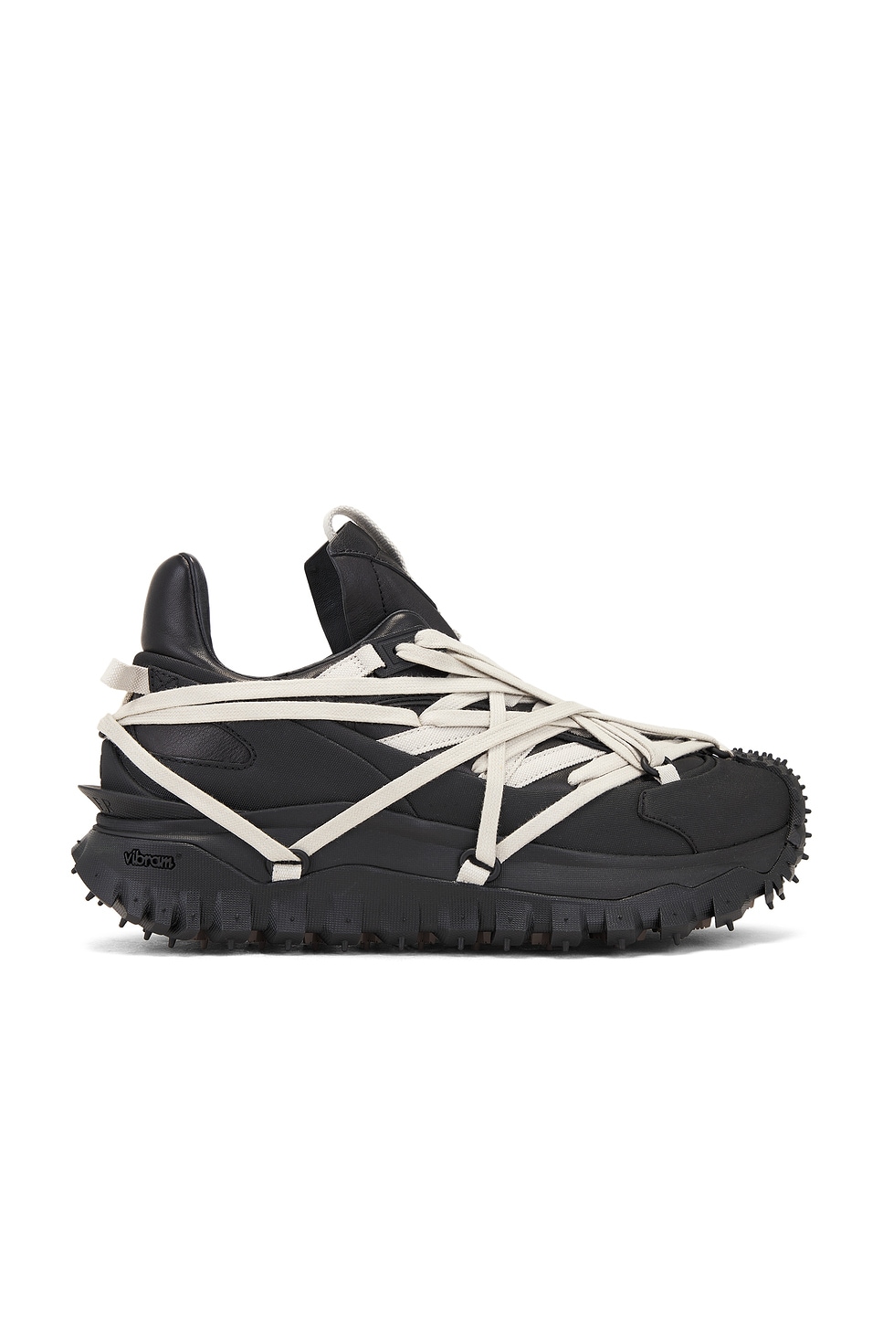 Image 1 of Rick Owens x Moncler Trailgrip Megalace Sneakers in Black