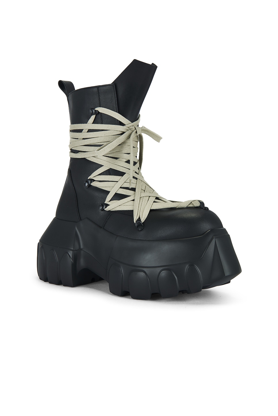 RICK OWENS MEGALACED MEGA TRACTOR BOOTS