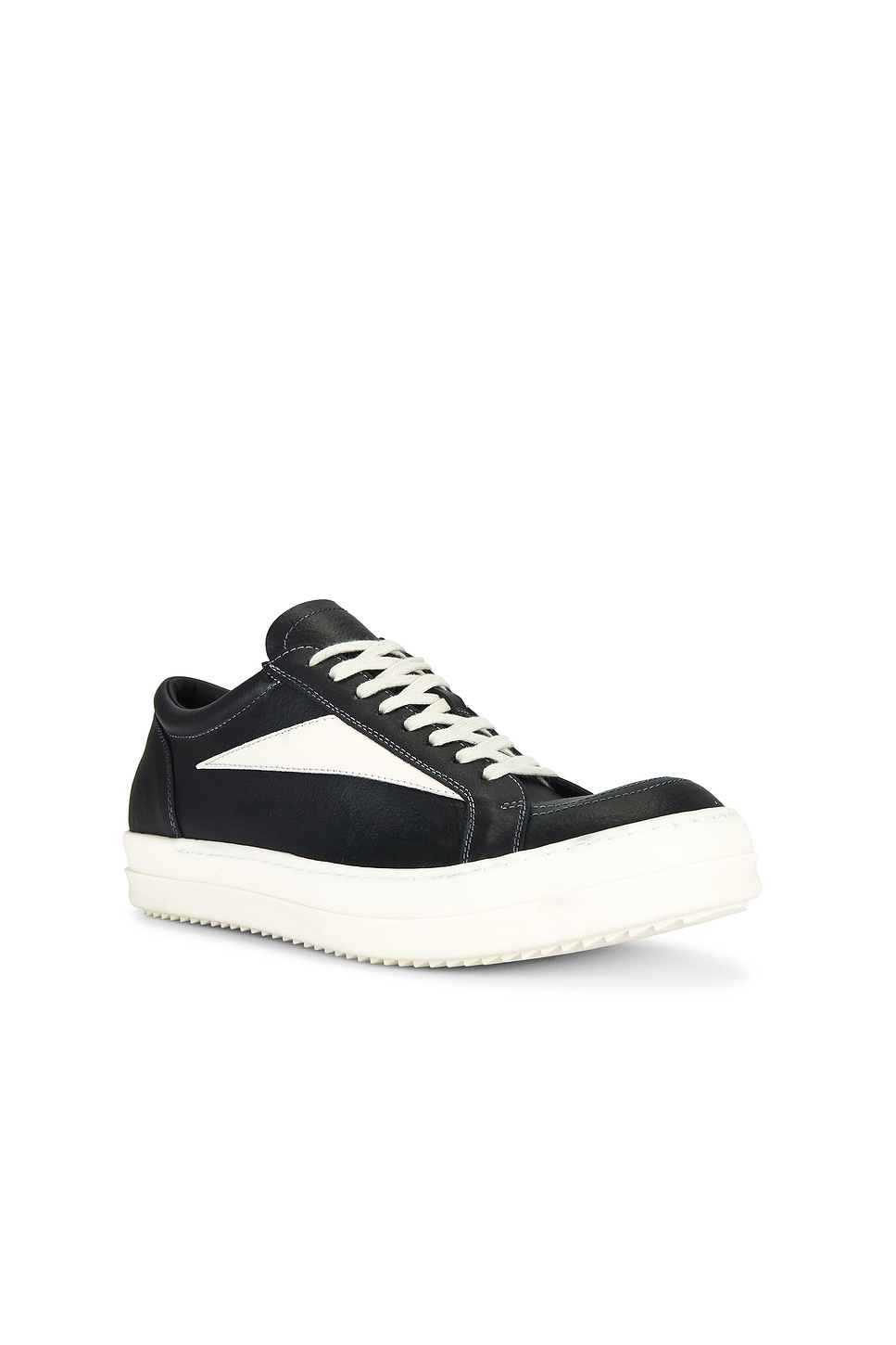 Rick Owens Vintage Sneaks Sneaker In Black & Milk