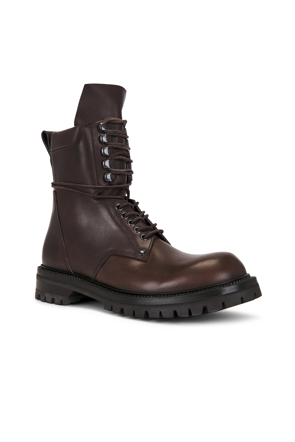 Rick Owens Army Low Boot In Brown