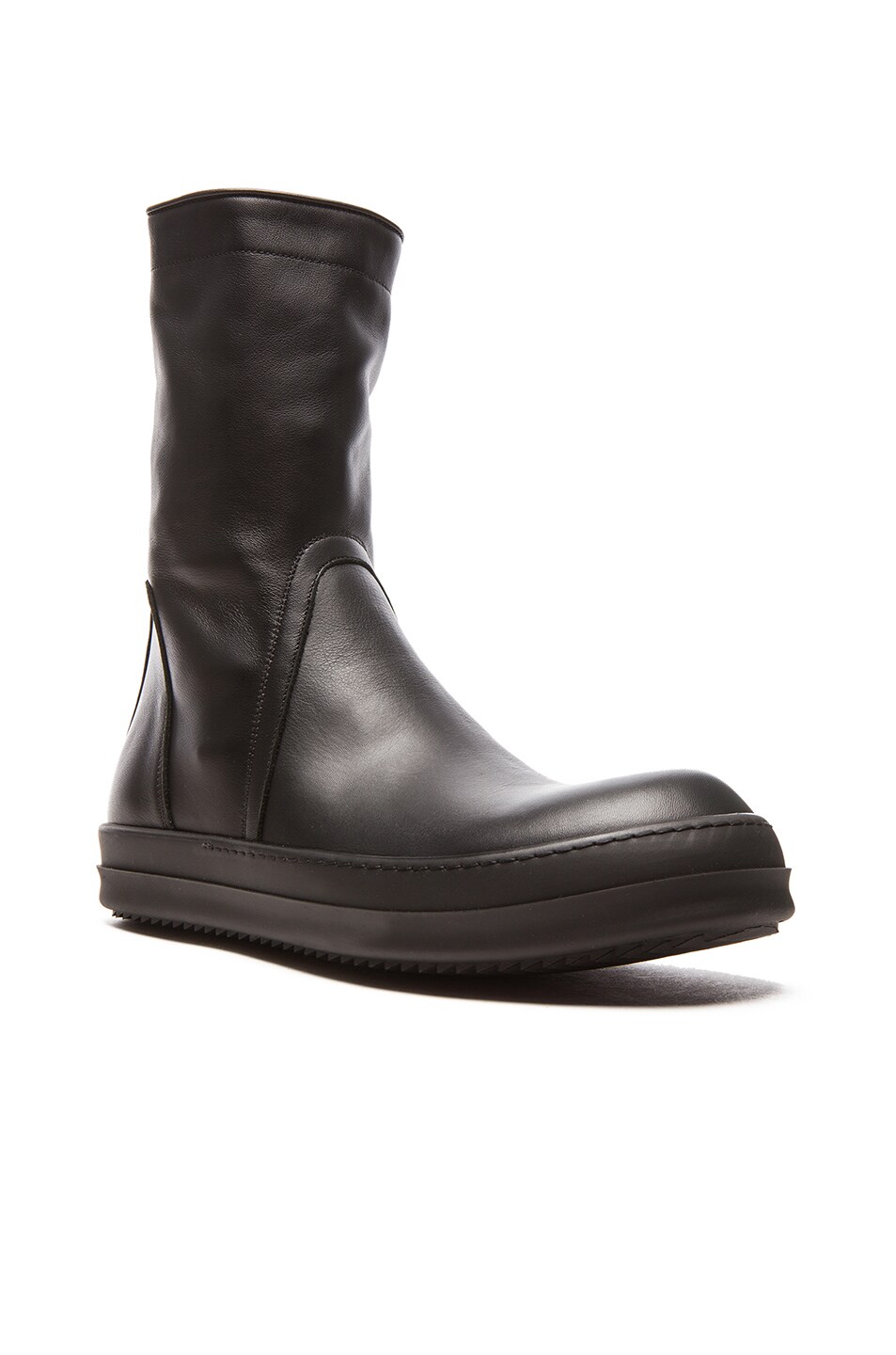 Image 1 of Rick Owens Basket Leather Creepers in Black