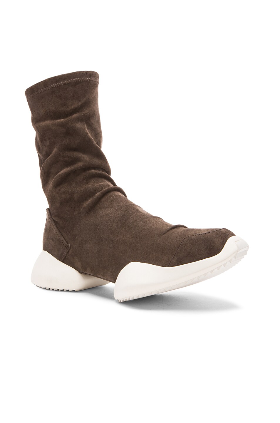 Image 1 of Rick Owens x Adidas Ankle Suede Boots Vicious Sole in Black/Brown