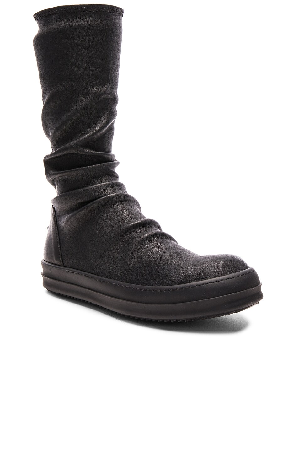 Image 1 of Rick Owens Sock Sneakers in Black