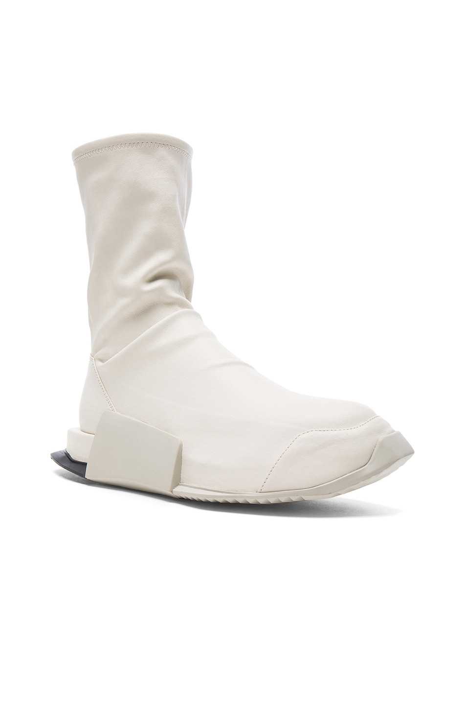 Image 1 of Rick Owens x Adidas Level Stretch Leather Socks in White