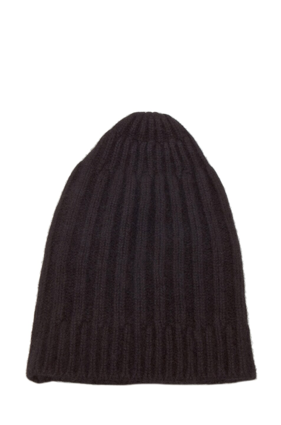 Image 1 of Rick Owens Long Ribbed Hat in Black