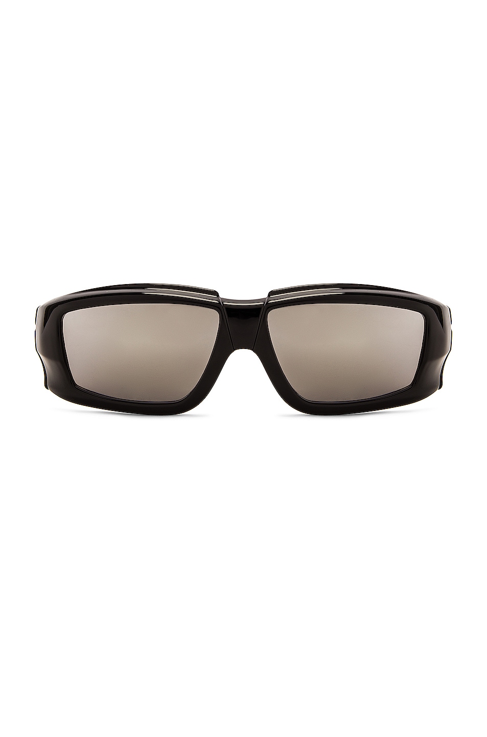 Image 1 of Rick Owens Rick Sunglasses in Black & Silver
