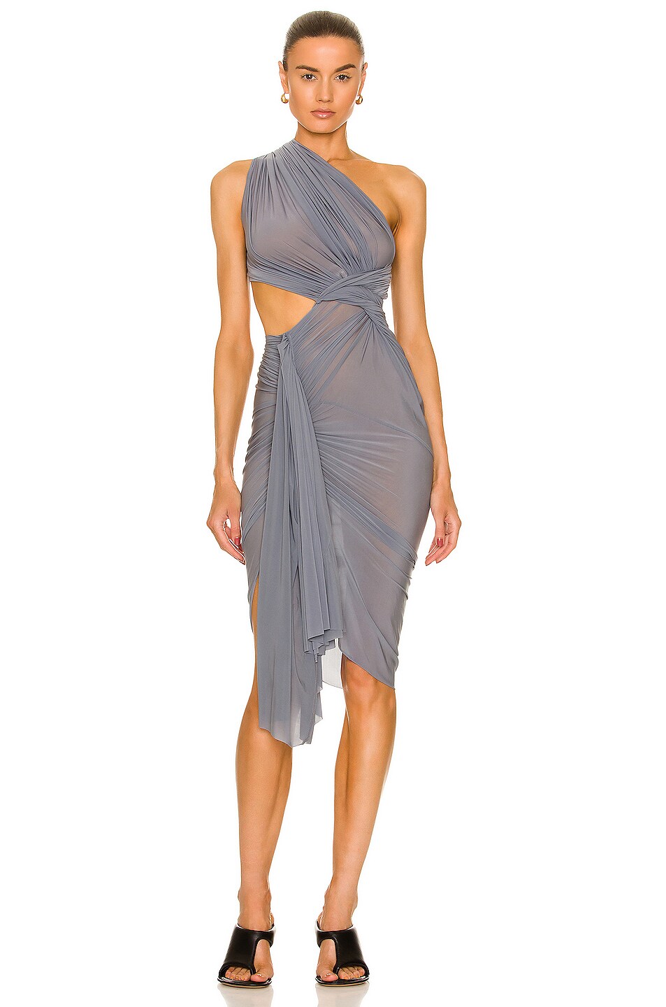 Image 1 of Rick Owens Sleeveless Gown in Bruise