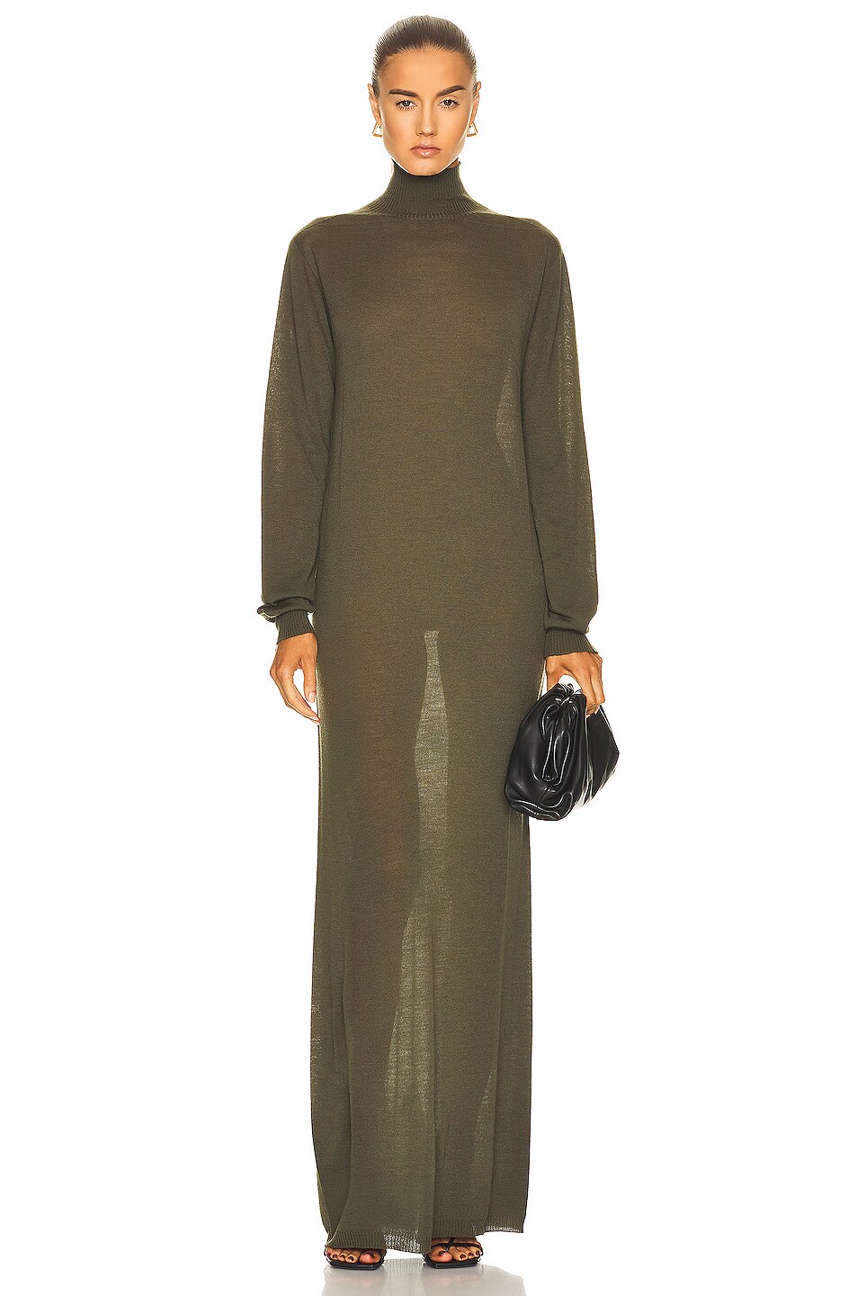 Image 1 of Rick Owens Crust Dress in Green