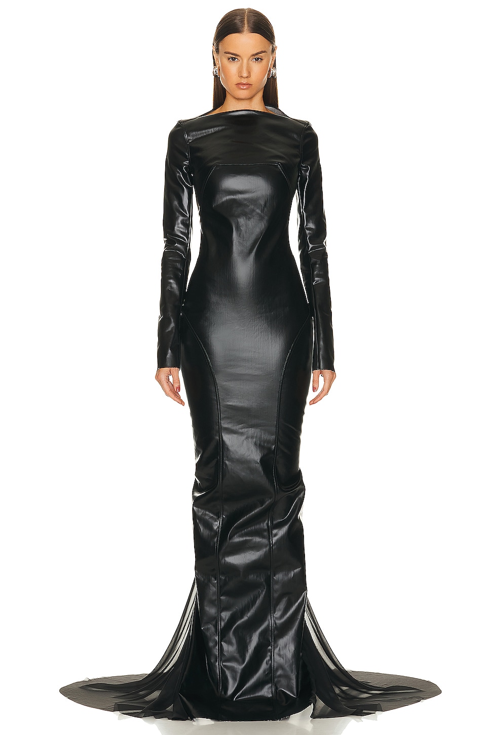 Image 1 of Rick Owens Al Column Dress in Black