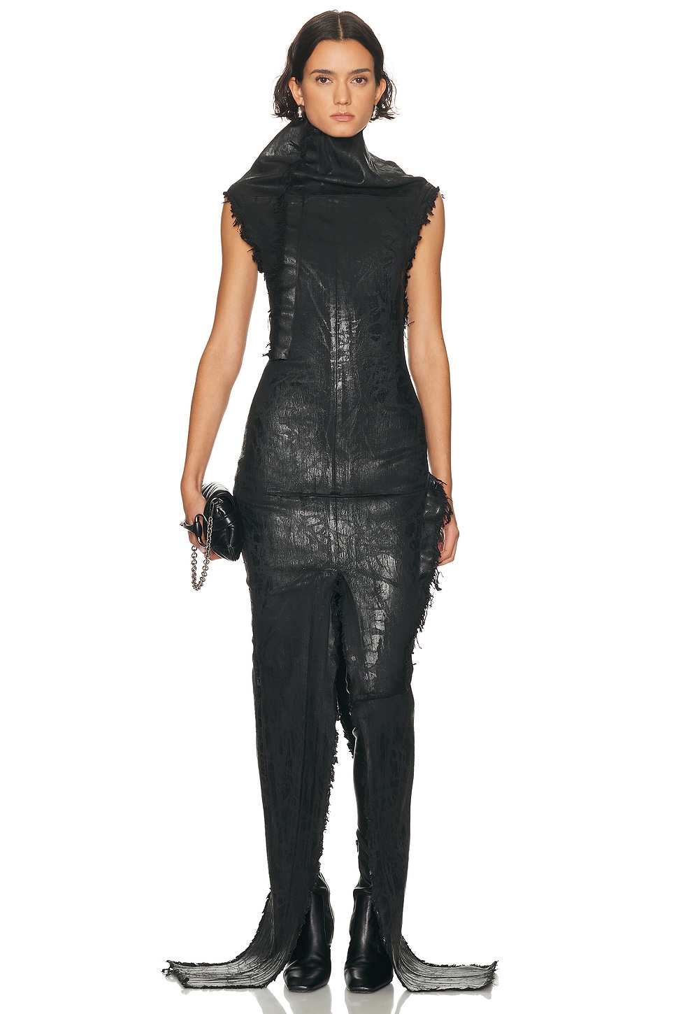 Image 1 of Rick Owens Sleeveless Etna Dress in Black