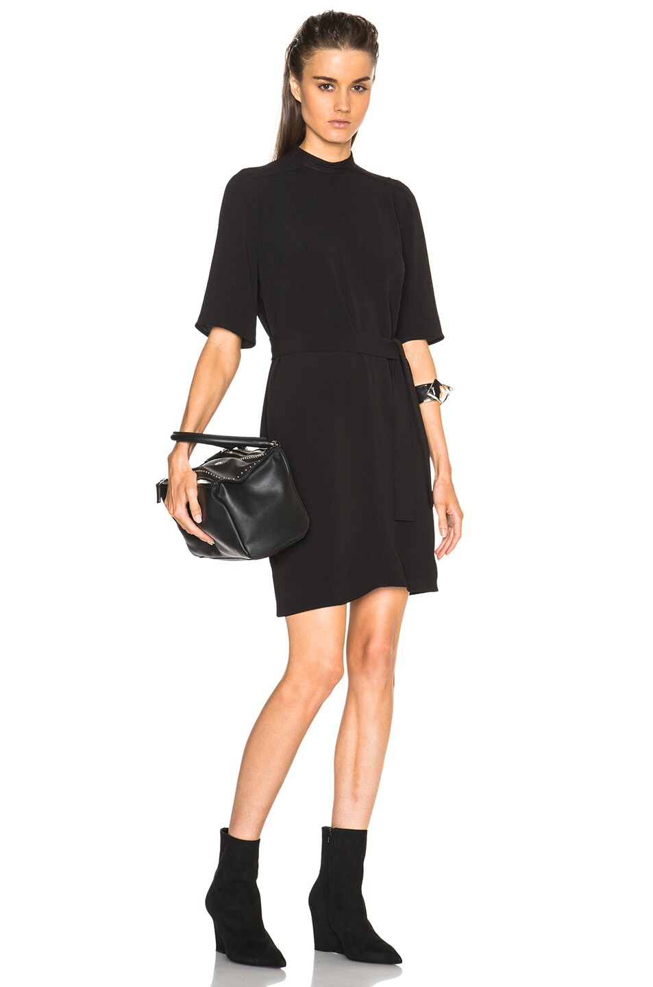 Image 1 of Rick Owens Short Sleeve Tunic in Black