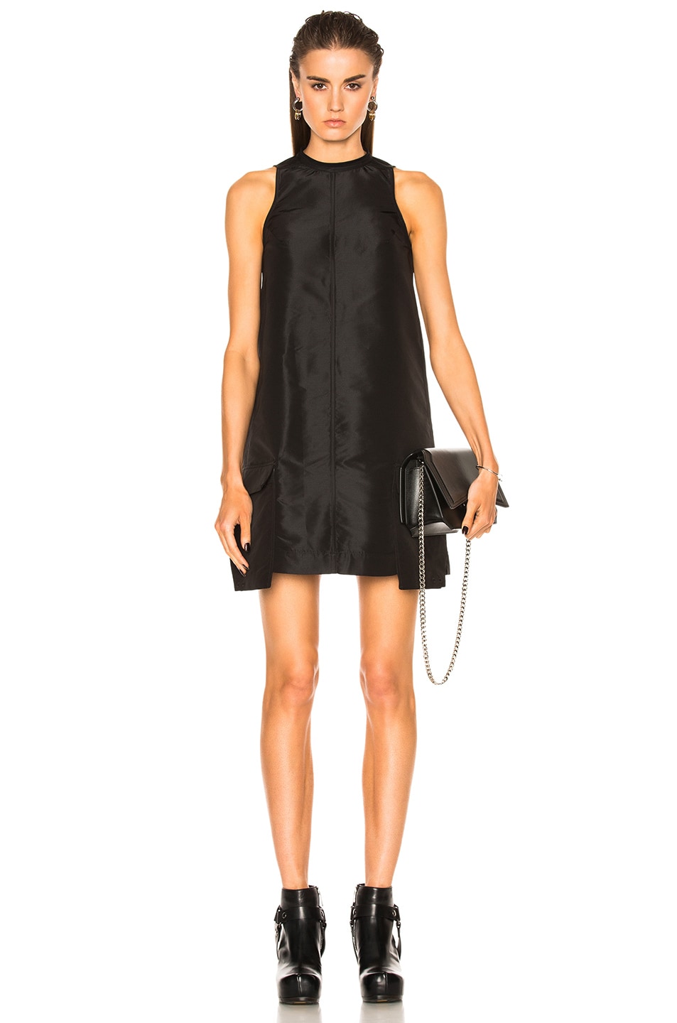 Image 1 of Rick Owens Tank Cargo Tunic in Black