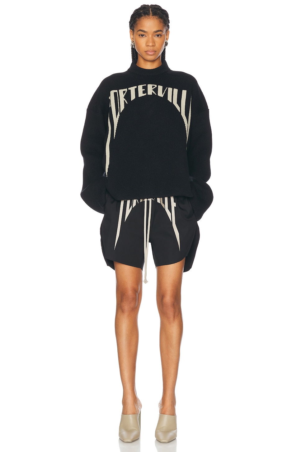 RICK OWENS Porterville 刺繍 ショートパンツ L Rick Owens - Porterville Boxer Short | Plush