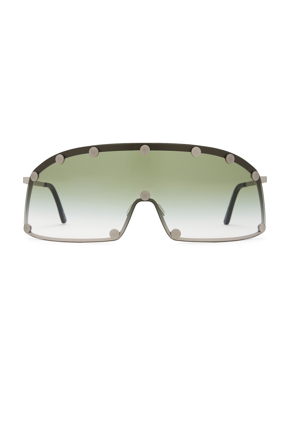 Rick Owens Shield Sunglasses In Green
